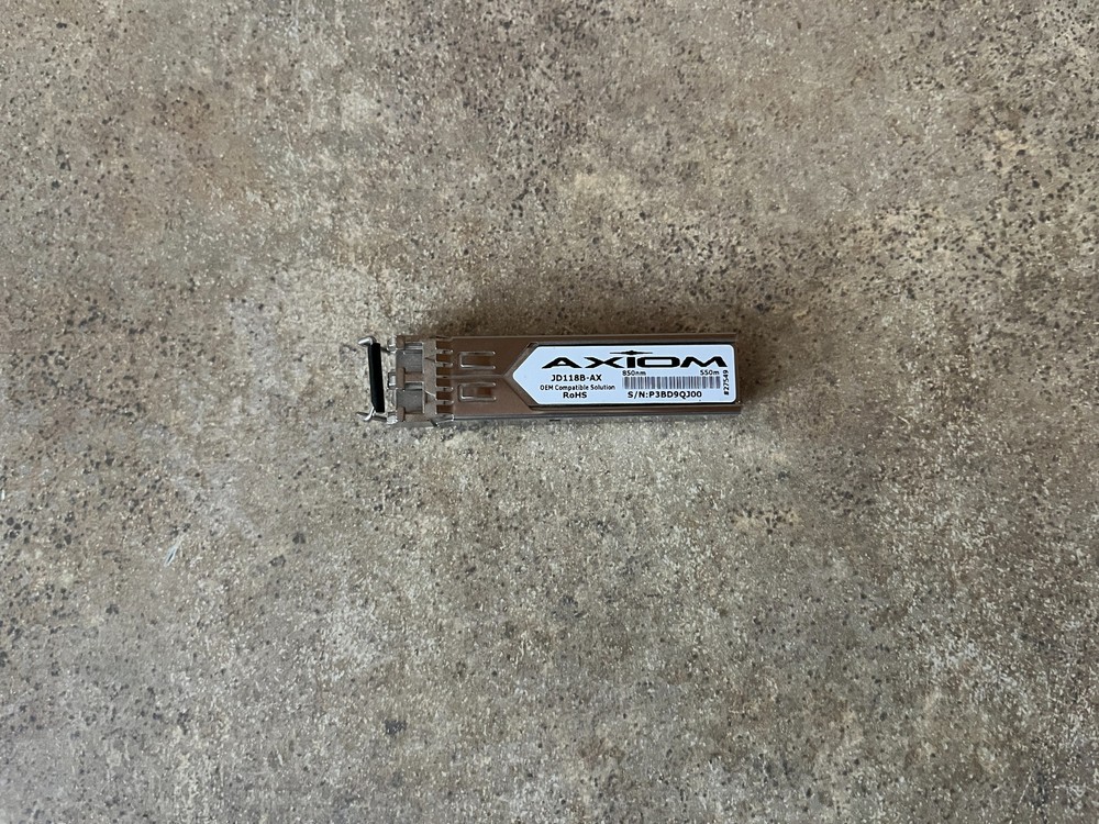 X4 AXIOM MEMORY SOLUTION 1000BASE-SX SFP TRANSCEIVER MODULE FOR HP JD118BAX