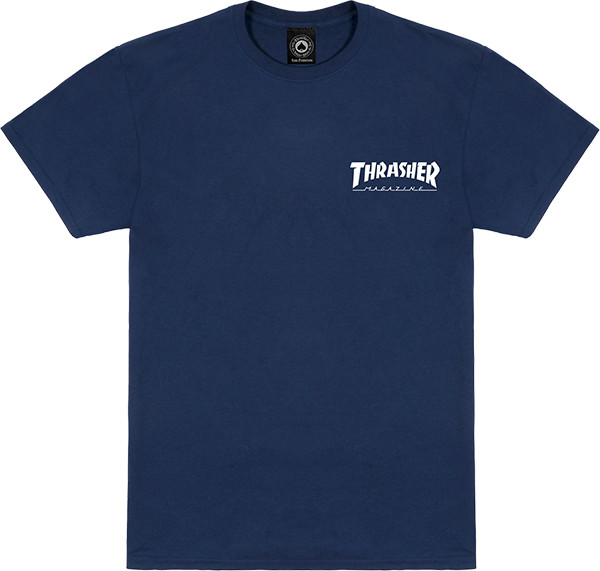 Thrasher Little Thrasher T-Shirt - Size: SMALL Navy