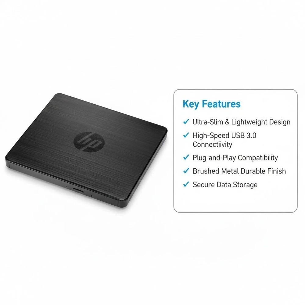 HP USB External USB CDRW DVDRW GP70N Drive Read Write Free Shipping