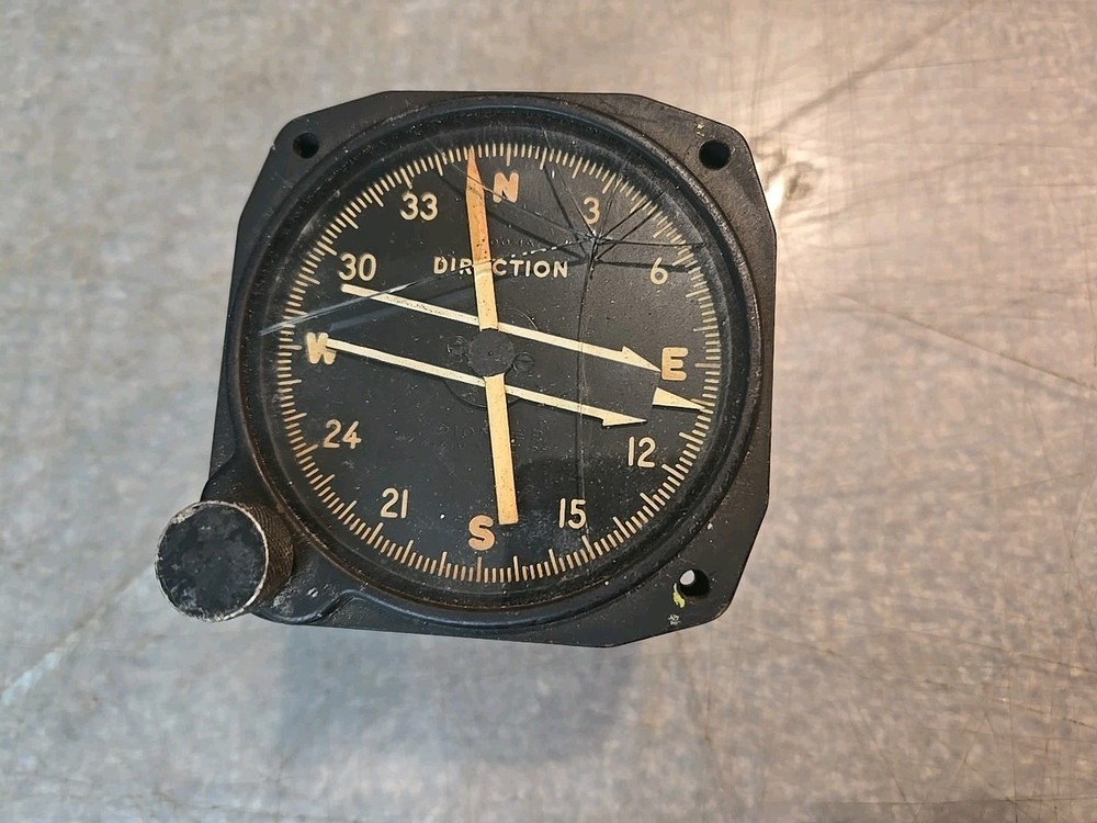 Aviation Indicator Remote Indication Magnetic Compass WWII