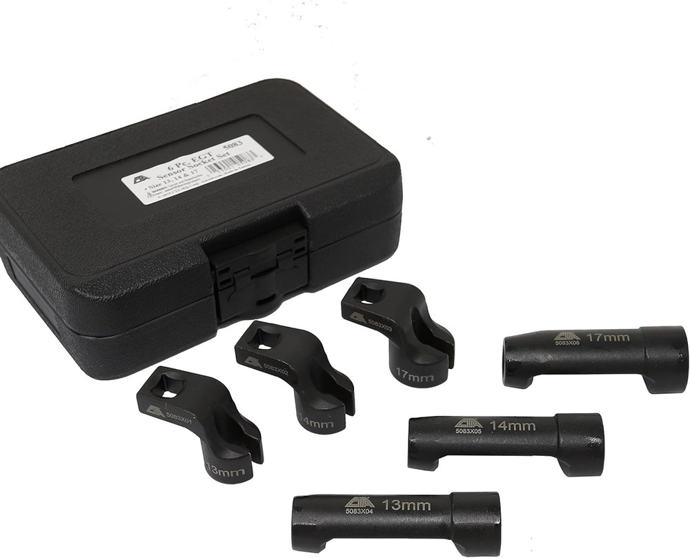 CTA 6pc EGT Sensor Socket Set, Straight & Offset 13mm, 14mm, 17mm #5083