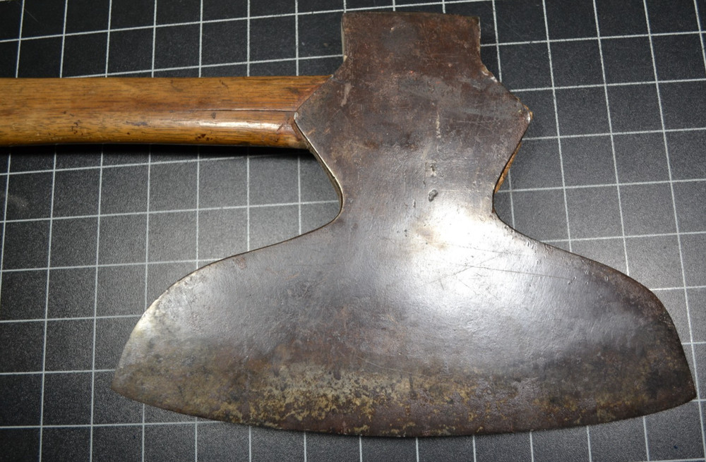 BEATTY - BROAD AXE WITH ANTIQUE HAND MADE HANDLE