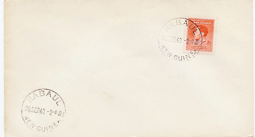 New Guinea 1940 Postal Mail Cover #48 Postmarked Rabaul