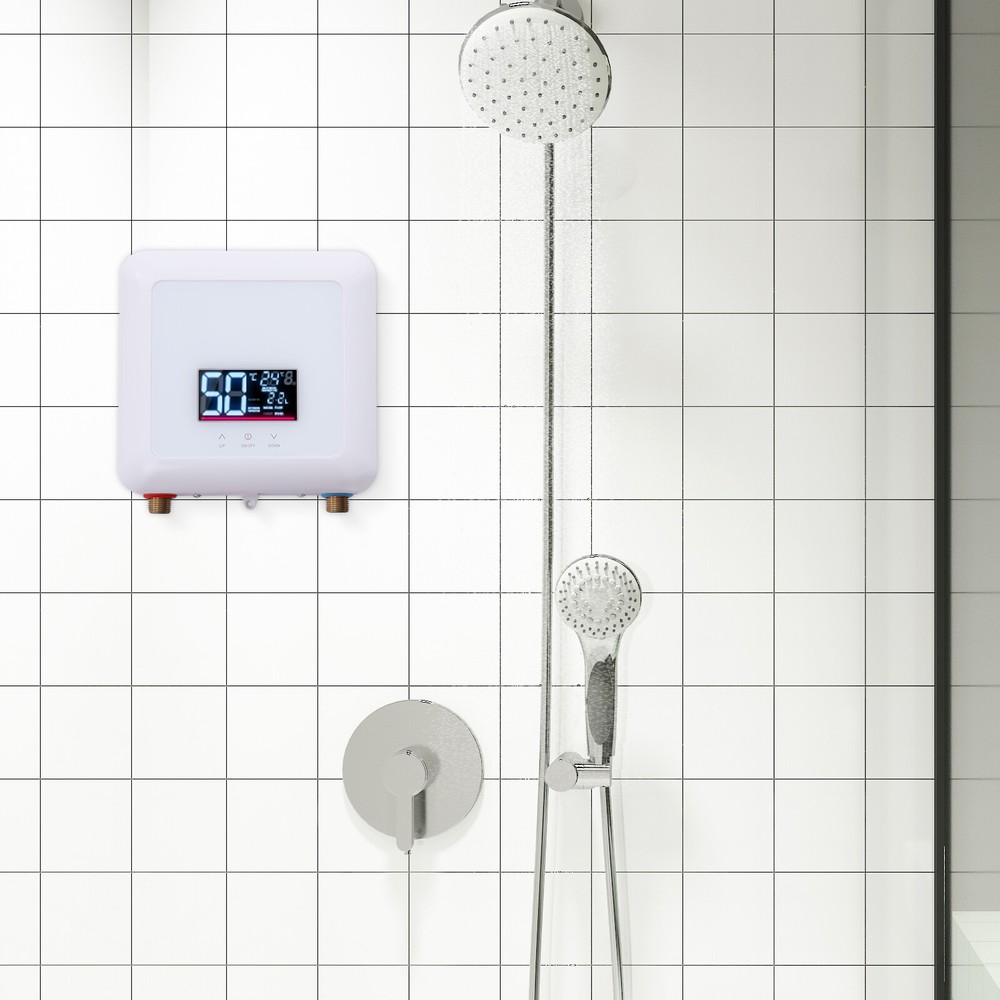 Small Electric Hot Water Heater 5500W Portable Tankless Instant Hot Water Heater