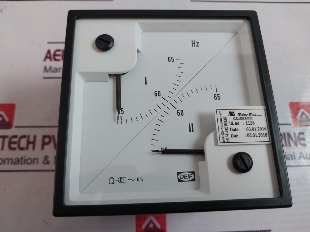 Deif 2fq96-x Double Frequency Meter