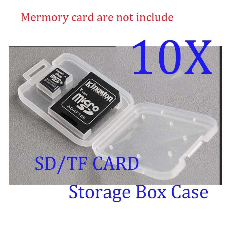10x Cellphone Camera Memory Micro SD&TF Card Plastic Storage Box Case Container