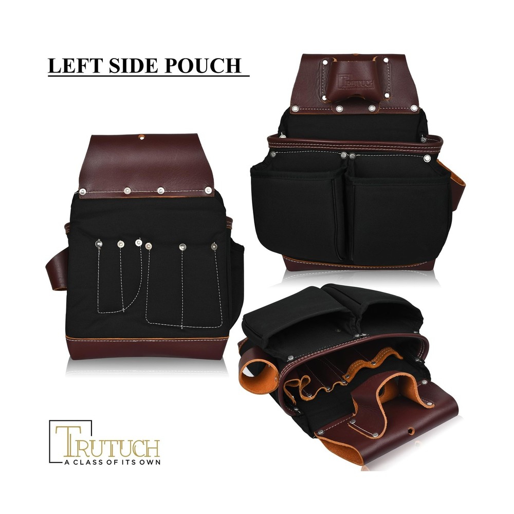 TRUTUCH Nylon and Leather Tool Belt | Framing Tool Bags | Nylon Tool Pouch | ...