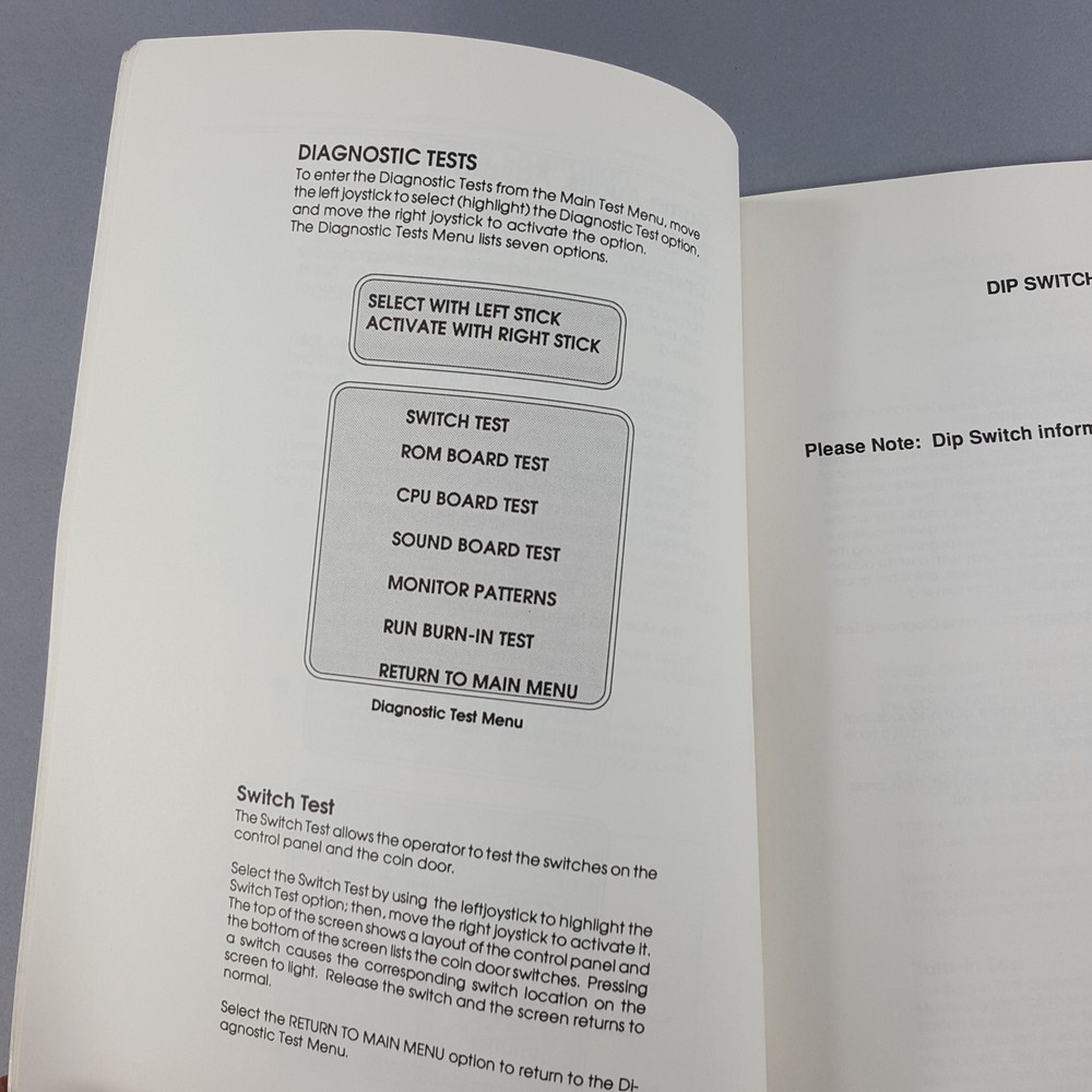 Original Smash TV Arcade Operations Manual