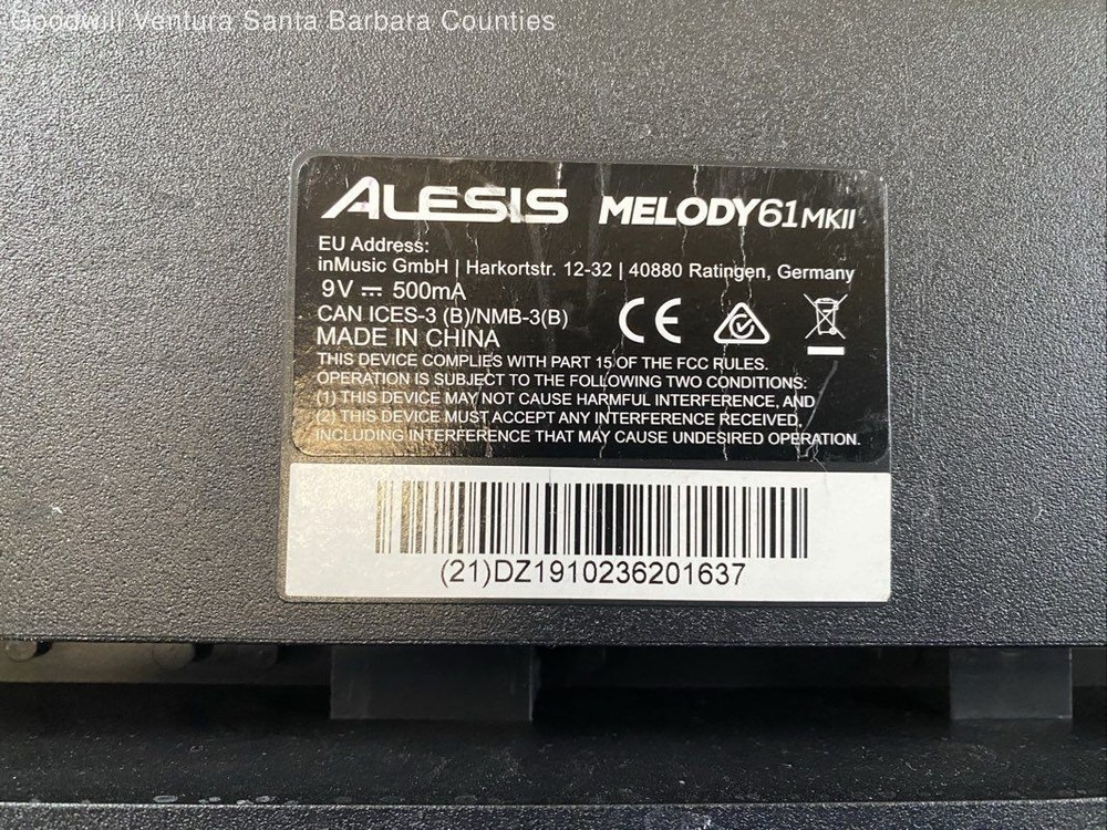Alesis Melody61 MKII 61-Key Electronic Keyboard - Read
