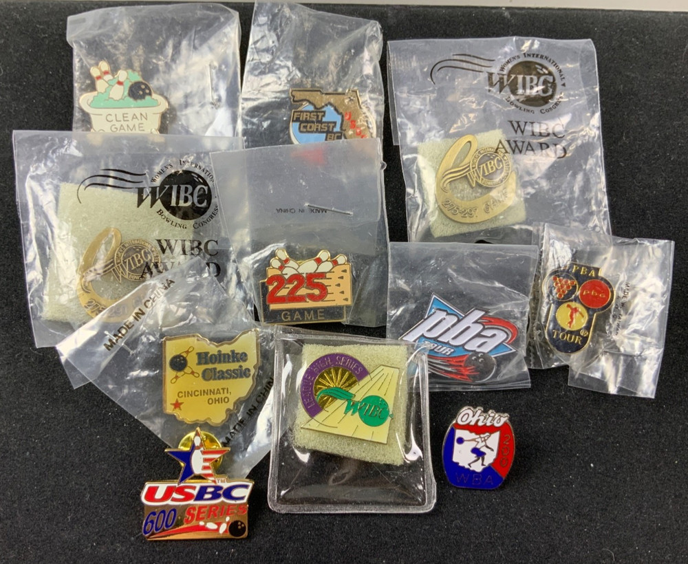 Vintage Bowling Pins (10) - Enamel Pins