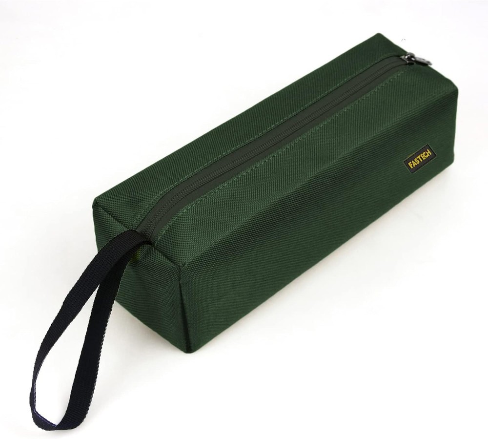 Compact Green Zipper Utility Tool Bag - Organized Storage for Any Tools