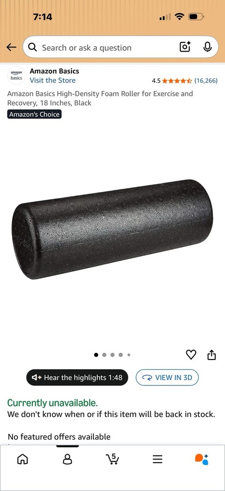 Foam Roller Deep Tissue Massager