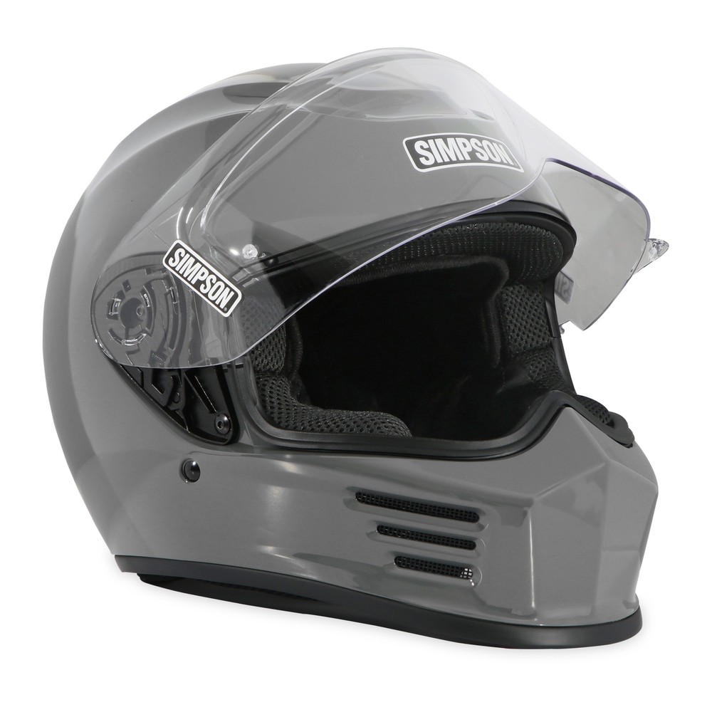 Simpson Motorcycle Speed Bandit Full Face Helmet Armor Gray Large
