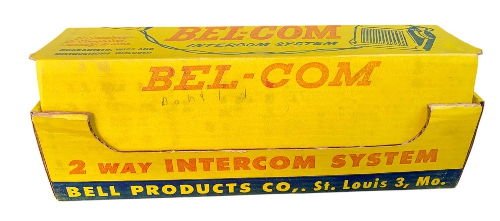 Bel-Com Vintage Intercom System 2 way Communication With Box