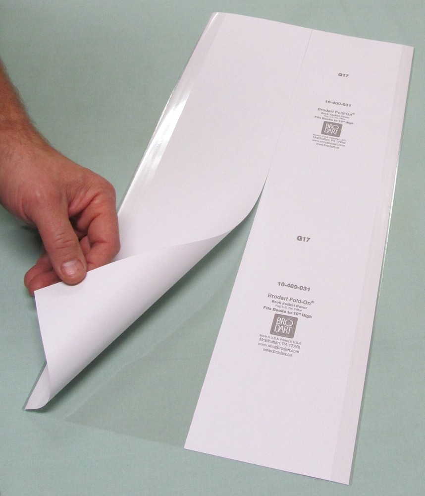 1 (one) 8" x 36"" Brodart Fold-on Book Jacket Covers - lo-luster, adjustable
