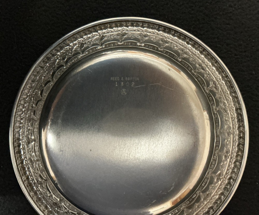 Vintage Reed & Barton Silverplate 6.25” Bowl Engraved Pattern 1302