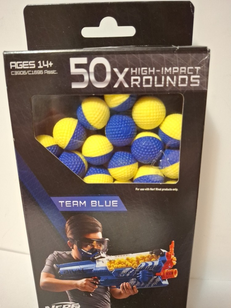 NERF RIVAL NERF50X 50 Round Refill Pack Team Blue - Worn Box