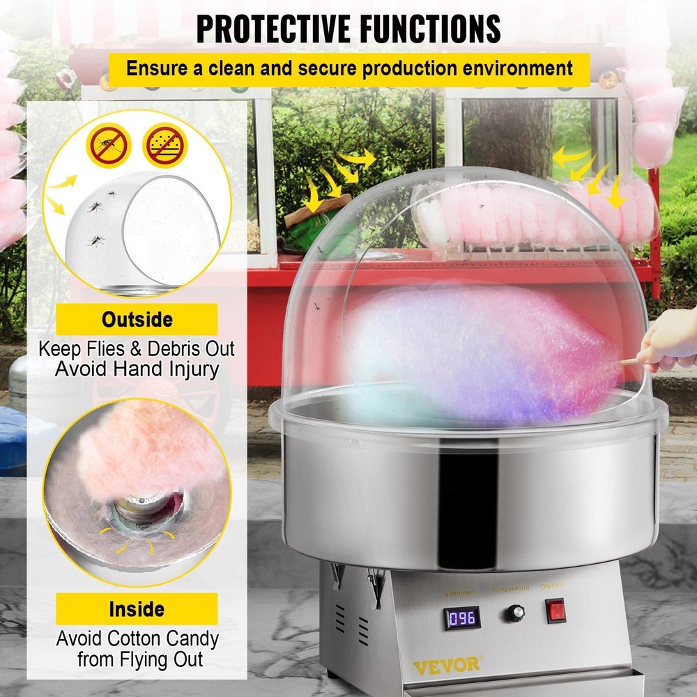 20.5in Anti-Static Bubble Shield for Candy Maker Machine Use
