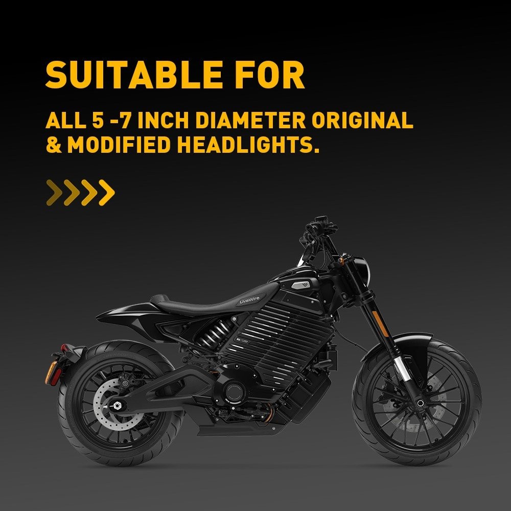 Universal Motorcycle Headlight Fairing Windscreen Windshield 5-7" Smoke HOT EAH