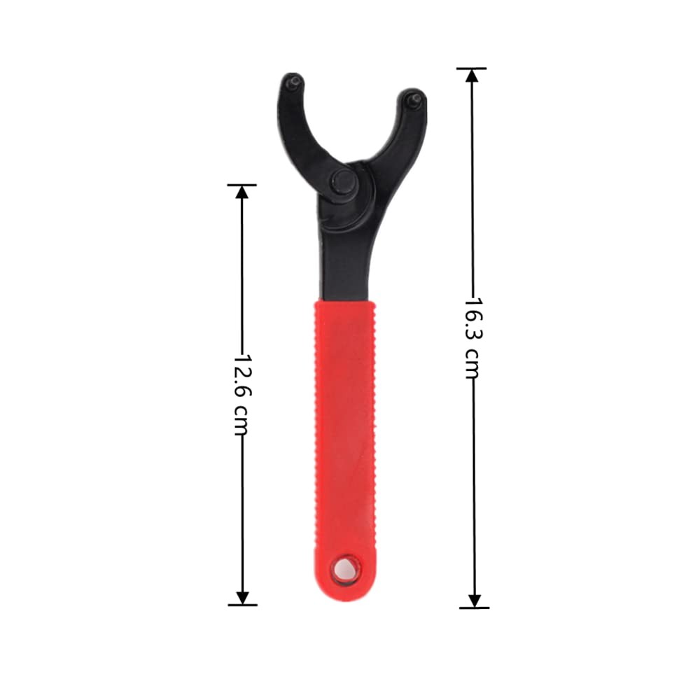 Duoduole 1 PCS Bottom Bracket Tool Adjustable Pin Spanner 6.4*0.78*0.23", Red
