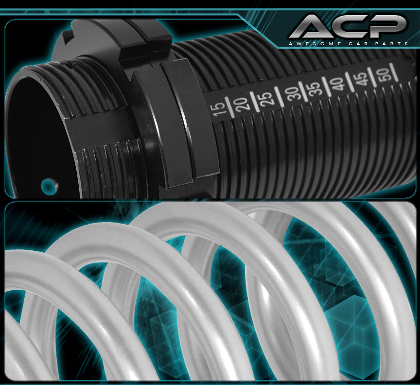 For 91-99 Sentra Adjustable Lowering Spring Coilover Sleeves Assembly Kit Silver