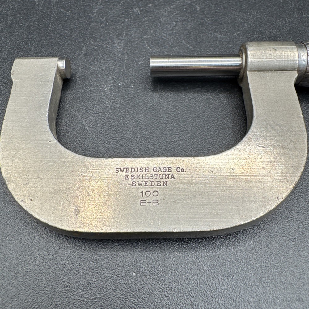 SWEDISH GAGE CO. 1" MICROMETER 100 EB