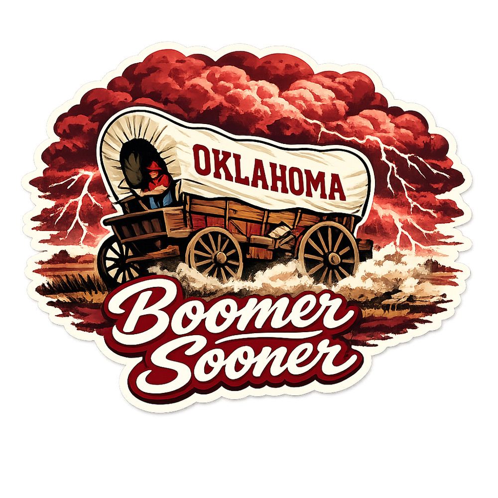 Oklahoma "Boomer Sooner" Custom Sticker