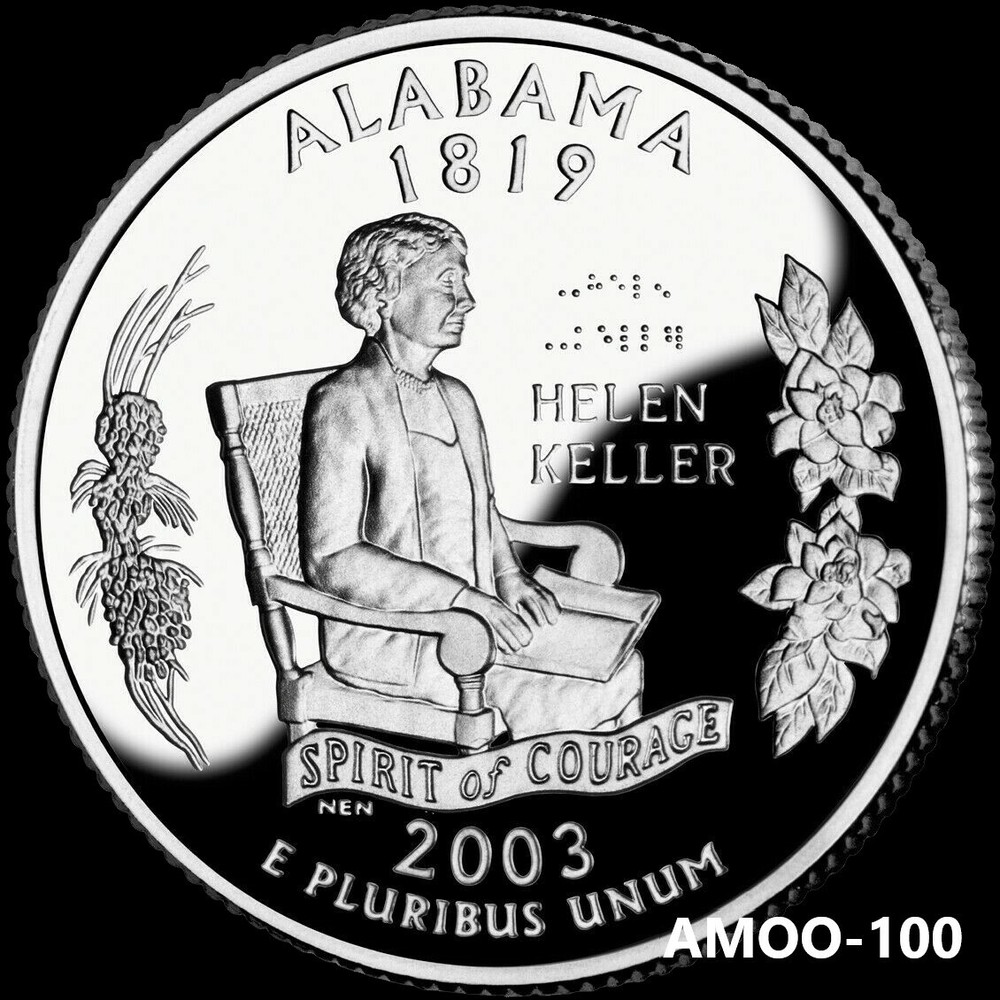 2003 S Silver Proof ALABAMA STATE QUARTER 90% Silver