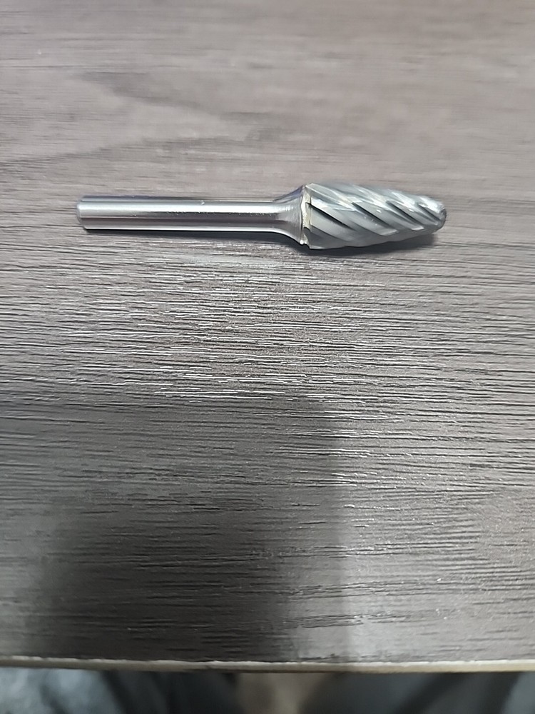 SF-5 Tree Shape Radius 1/2" Diameter Carbide Burr Single Cut