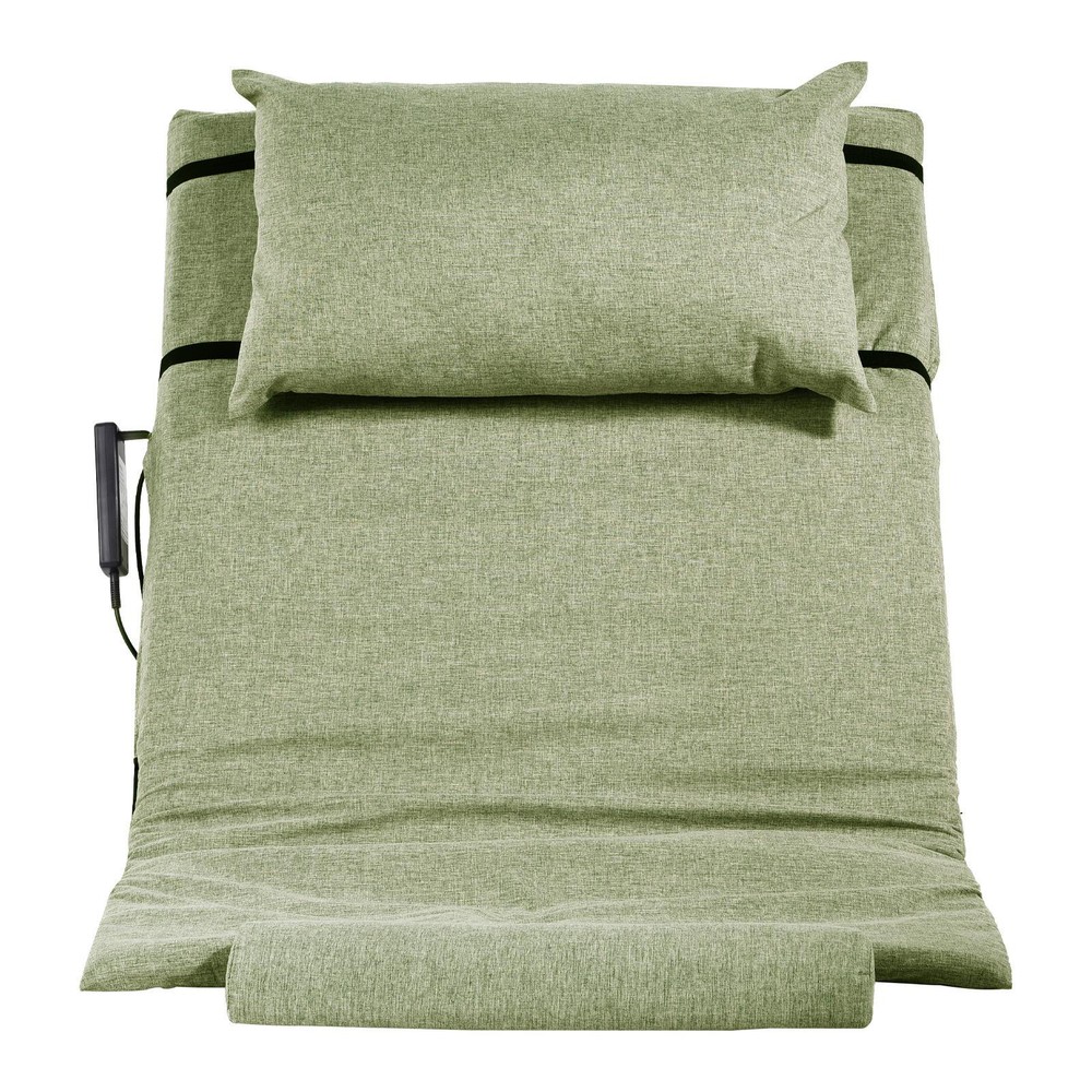 New Electric Lifting Bed Backrest 2-80° Adjustable Back Rest Support Green