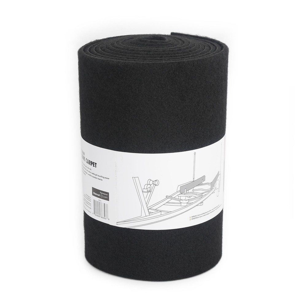 Ozark Trail Marine Boat Trailer Bunk Carpet Replacement Padding, Black