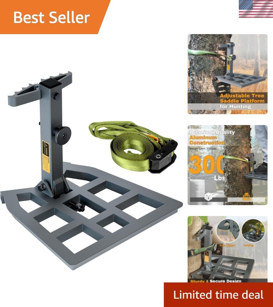 Saddle Hunting Platform, Aluminum Adjustable Tree Saddle Platform, Saddle Hun...