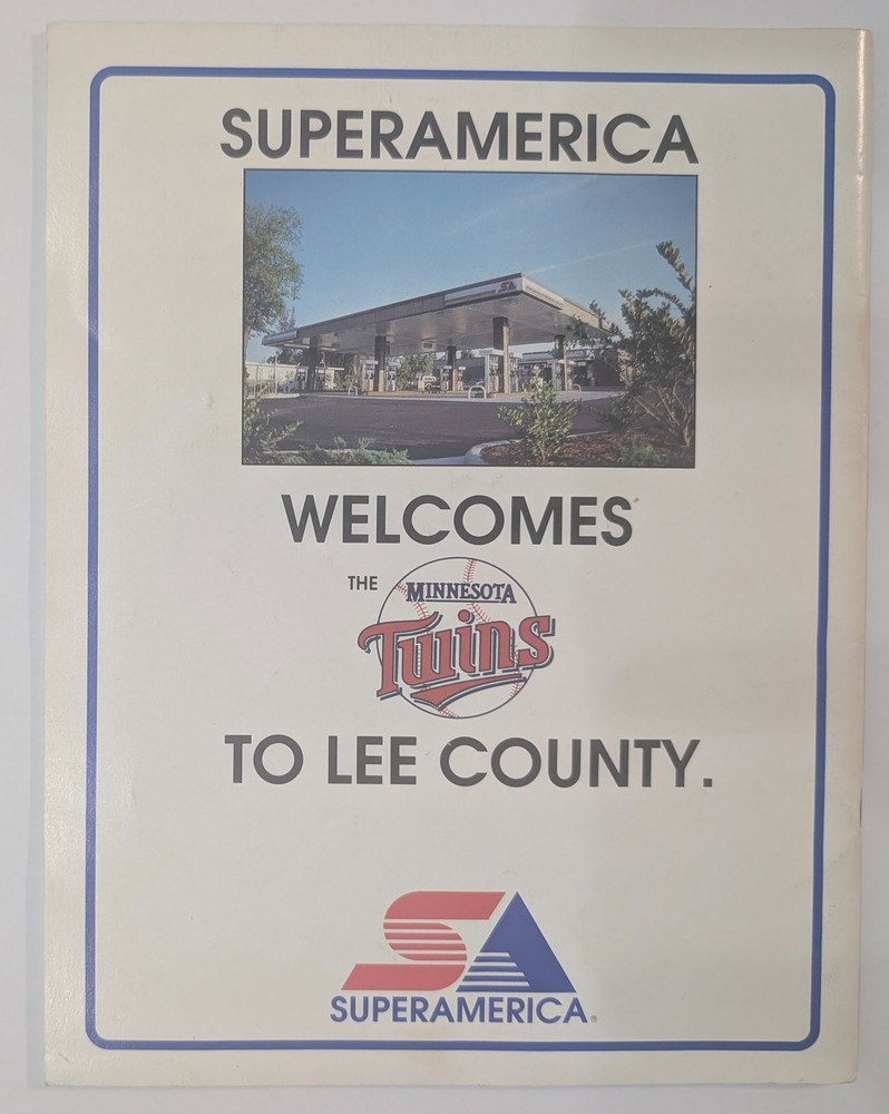 Minnesota Twins Spring Training Program 1991 Inaugural Season Lee County Complex