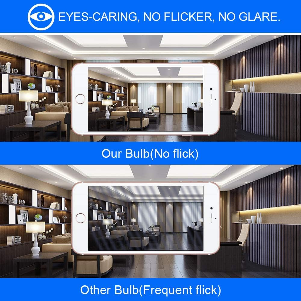 Energetic 60W Equivalent, A19 LED Light Bulb, 3000K Warm White, E26 Medium Base,