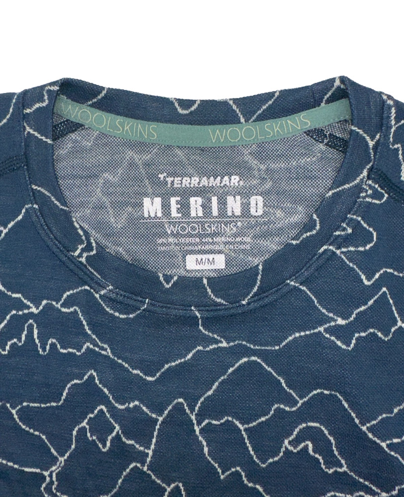 $110 Terramar Woolskins Women’s Merino Base Layer Top - Wave Range-Medium-New