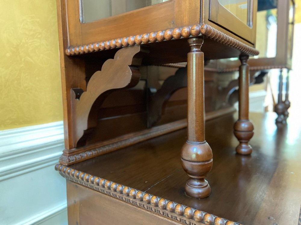 Antique 19th Century Display Top Mirror Back Sideboard.