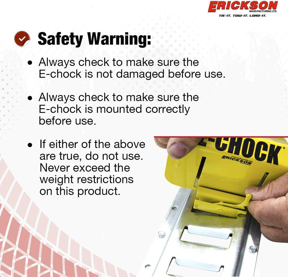 E-Track Moveable Wheel Chock,1 Pk