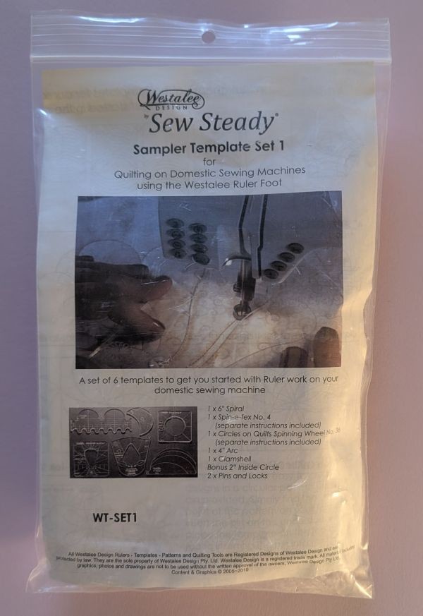 Westalee Sew Steady Template Sampler Set 6 High Shank Templates -Two available