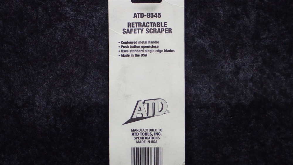 ATD-8545 TECHNI-EDGE Razor Blade Retractable Scraper (BN18)