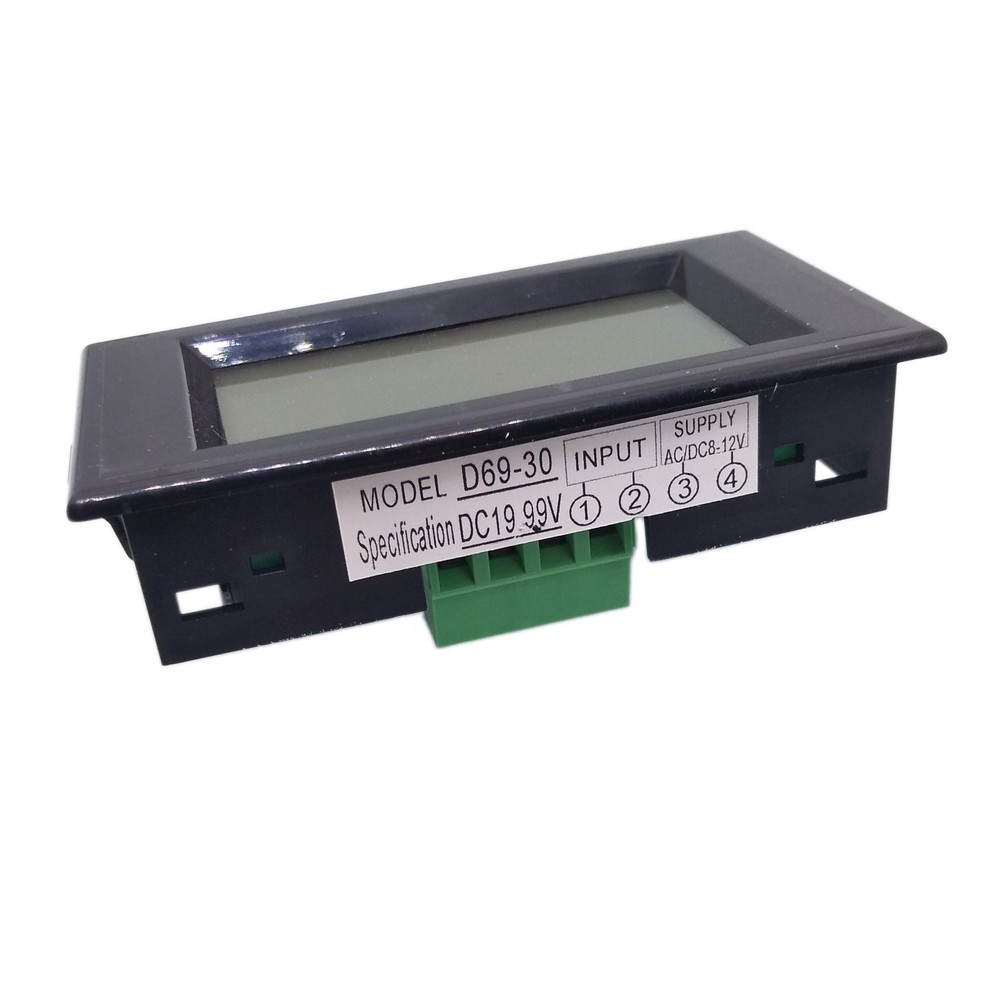 DC 0-199.9V 200V Blue LCD Digital Volt Voltage Panel Meter Voltmeter