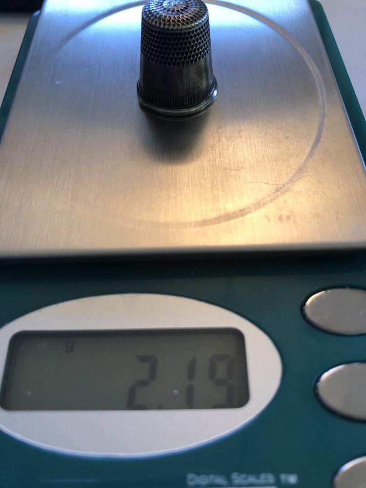 Vintage Sterling Silver Thimble Size 9