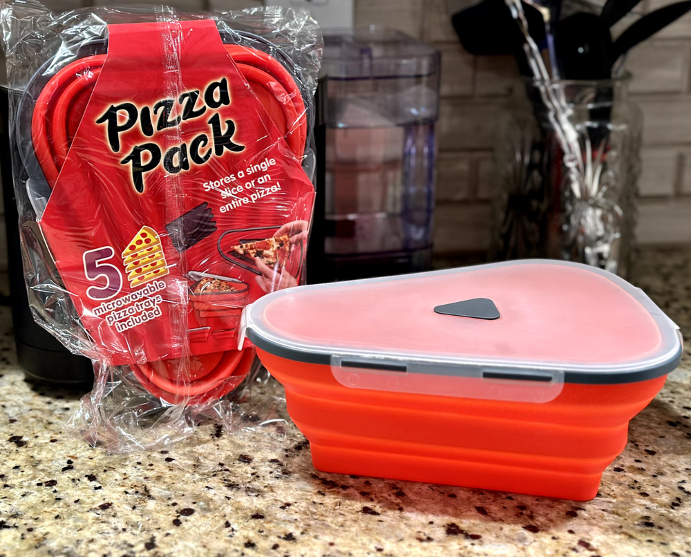 Ultimate Pizza Pack Storage Container Reusable Foldable Portable Microwavable!