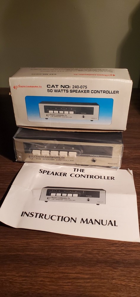 Dayton 240-075 Speaker Controller