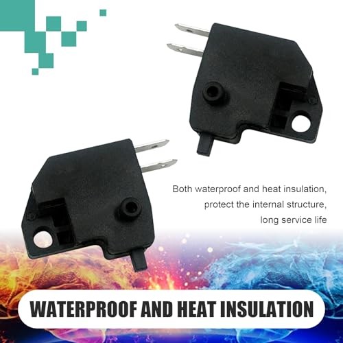 Motorcycle Brake Light Switch Replacement, 2-Pack Front Disc Brake Stop Light