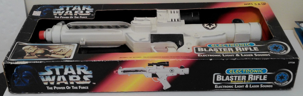 Star Wars STORMTROOPER Electronic Blaster Rifle BlasTech E-11 Galactic MISB