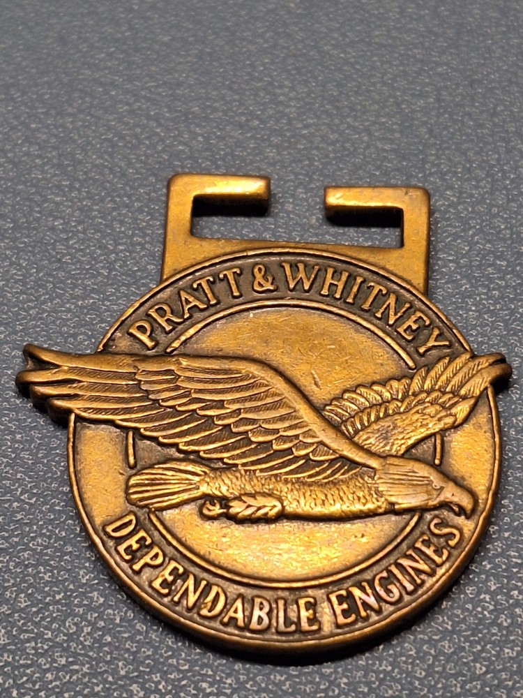 VINTAGE PRATT & WHITNEY DEPENDABLE ENGINES KEY FOB