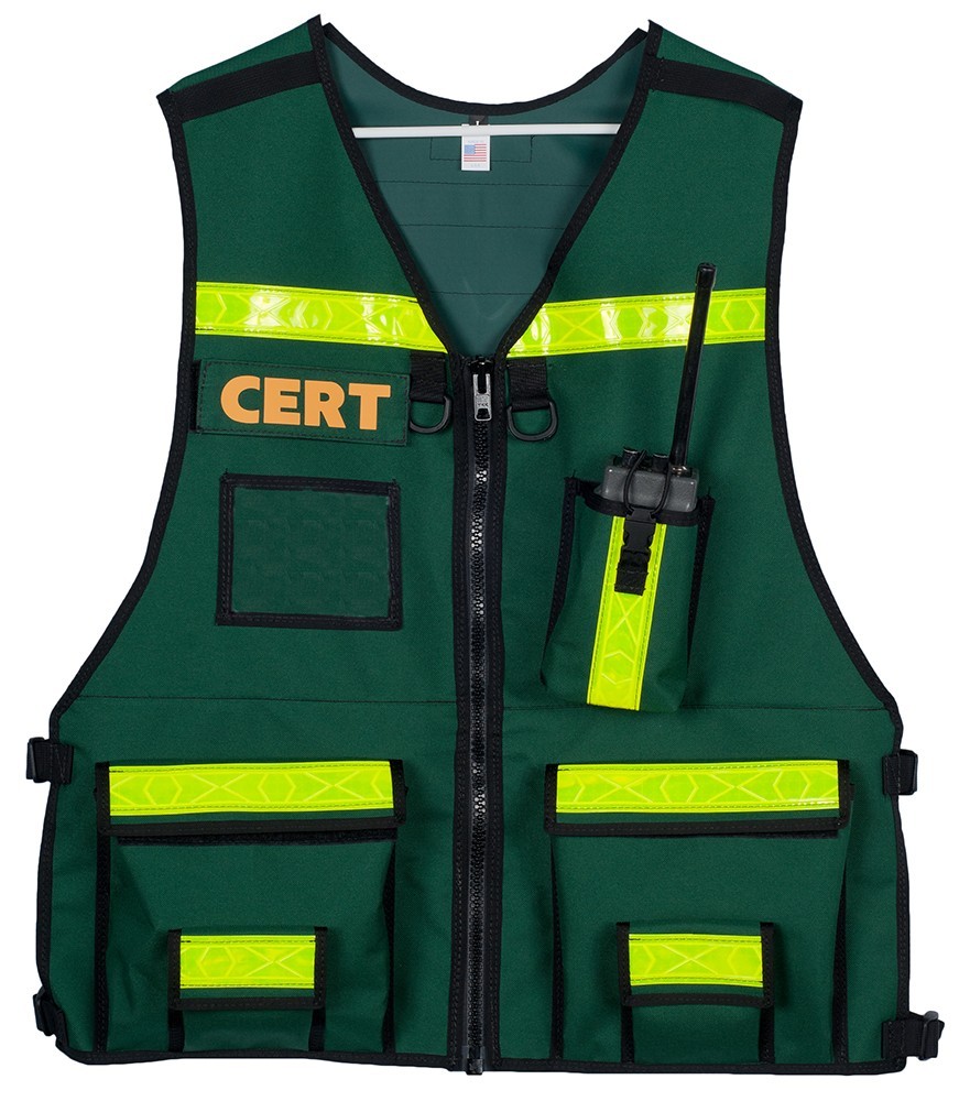CERT COMMANDER Vest, Reflective, Safety, Custom, Vest