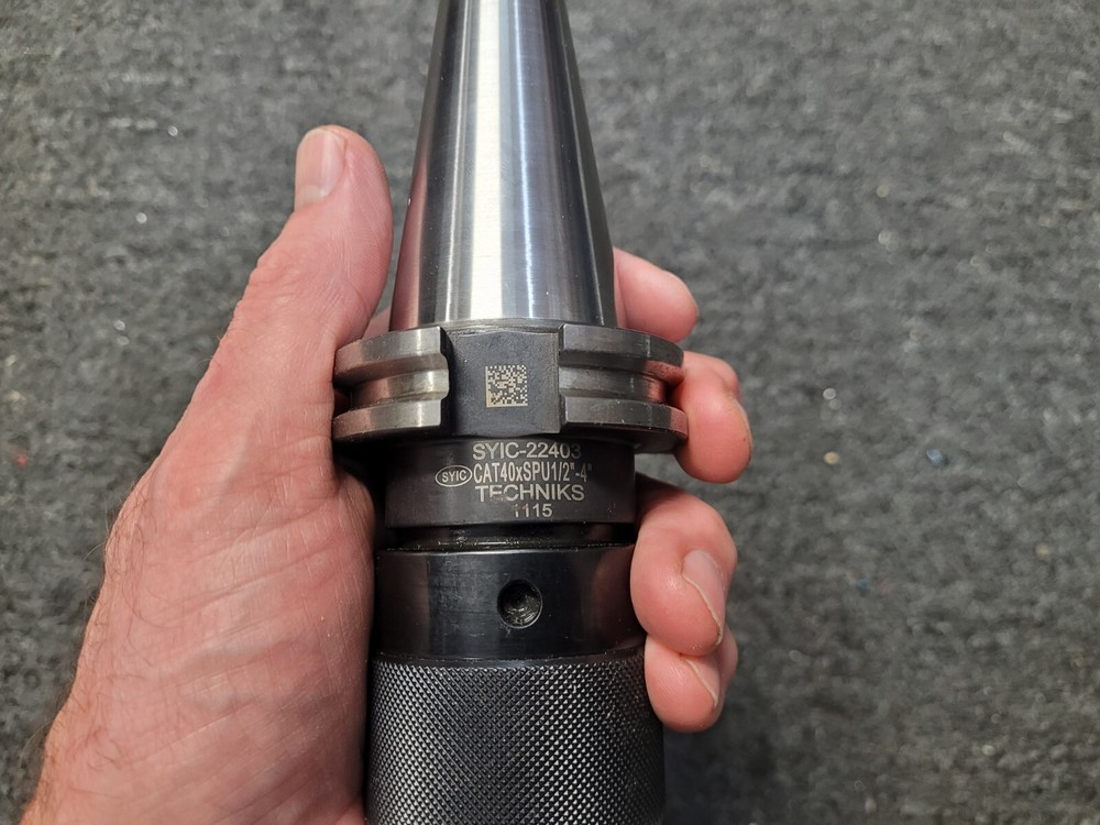 TECHNIKS CAT40XSPU1/2-4" KEYLESS DRILL CHUCK, CAT 40 SHANK.