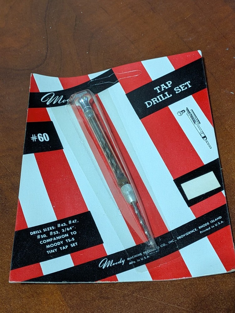 Moody Tools Inc. - #60 - Tap Drill Set - NOS