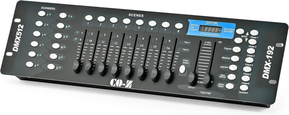 CO-Z 192 DMX 512 Stage DJ Light Controller Lighting Mixer Board Console Black
